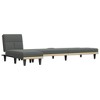 vidaXL L-shaped Sofa Bed Dark Grey - 3 of 4