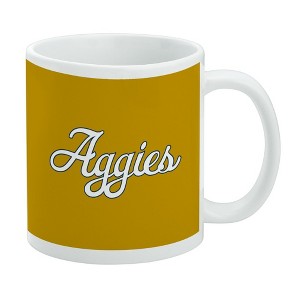 UC Davis Secondary Logo Ceramic Coffee Mug Novelty Gift Mugs for Coffee Tea and Hot Drinks 11oz White - 1 of 4