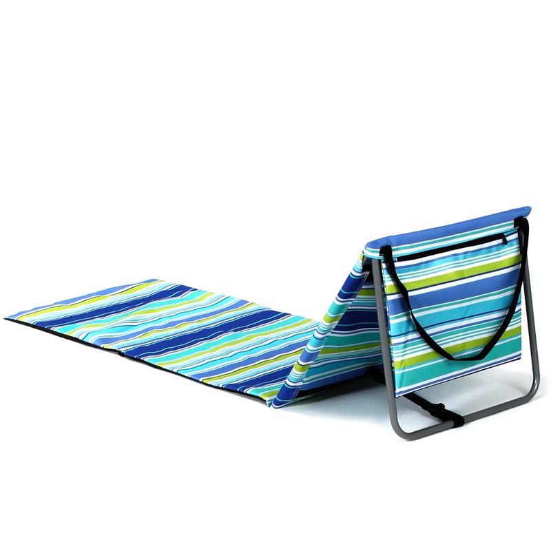The Lakeside Collection Beach Lounger - Portable Folding Chair - Striped 1 Pieces, 5 of 9