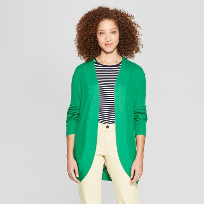 Women's Long Sleeve Cocoon Cardigan - A New Day™ Green M