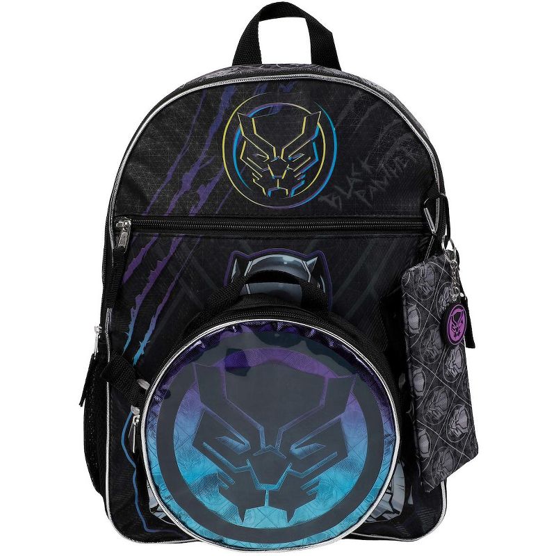 Marvel Comics Black Panther 5-Piece Backpack Set, 1 of 7