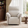 Power Recliner Chair with USB Ports - Swivel Rocker Glider, Chenille Fabric, Double Armrests for Living Room & Nursery - 4 of 4