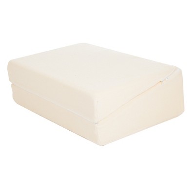 Ivory Memory Foam Folding Wedge Pillow for Maternity Support