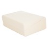 Hastings Home Folding Wedge Pillow With Memory Foam Filling and Cover - Ivory - 2 of 4