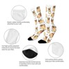 Cute Funny Pug Pupies Women Printed Crew Socks Funny Funky Socks Soft Polyester Novelty Gifts for Artists Men - 4 of 4