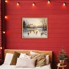 Stupell Industries Vintage Winter Ice Skaters Floating Frame Canvas Art - 3 of 4