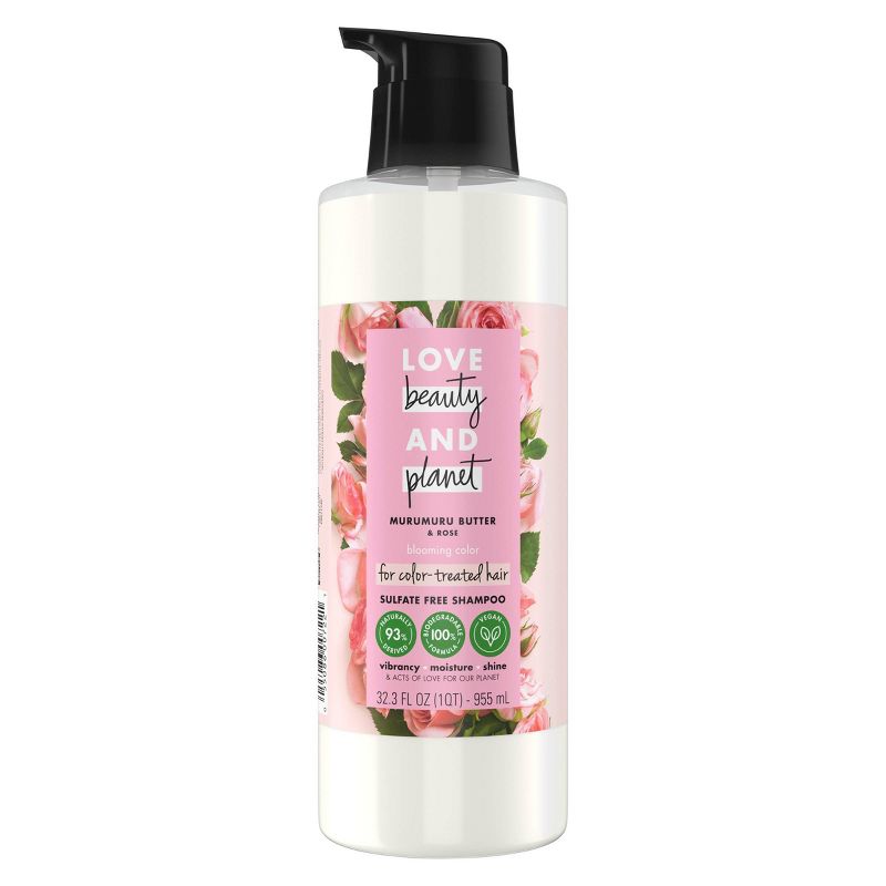Love Beauty and Planet Sulfate Free Color Shampoo, Murumuru Butter & Rose, 3 of 18