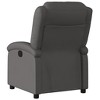 vidaXL Recliner Chair Wingback Reclining Sofa Seating Furniture Real Leather - 2 of 4