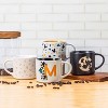 Zak Designs Mickey 4pc 15oz Ceramic Modern Mug: Stoneware, Dishwasher-Safe, Black, Teen Drinkware, Hot/Cold Beverages - image 2 of 4