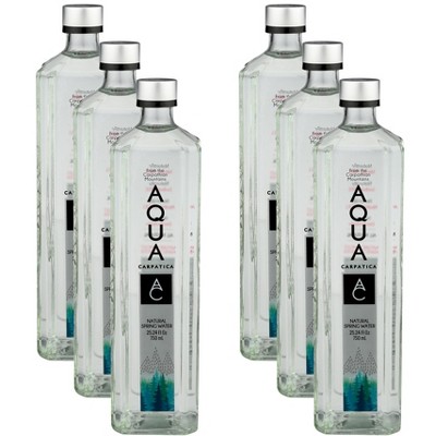 Aqua Carpatica Natural Spring Water - Pack of 6 - 25.24 fl oz