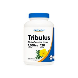 Nutricost Tribulus Capsules (1500 MG) (240 Capsules) - 1 of 4