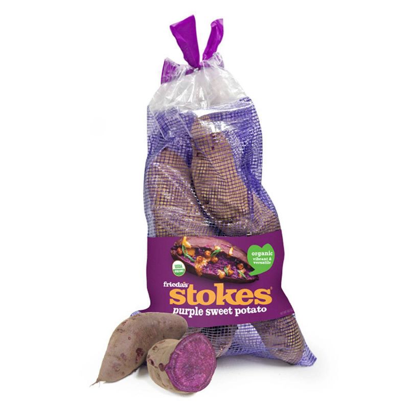 Frieda&#39;s Organic Stokes Purple Sweet Potatoes - 3lb, 1 of 4