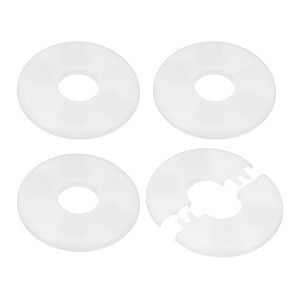 Unique Bargains Self-Adhesive ABS Multipurpose Faucet Escutcheons 4 Pcs - 1 of 4