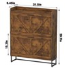 Snynuxx Shoe Cabinet Storage for Entryway, Narrow Shoe Rack Cabinet with 2 Flip Drawers, Freestanding Hidden Shoe Rack Storage Organizer - 2 of 4