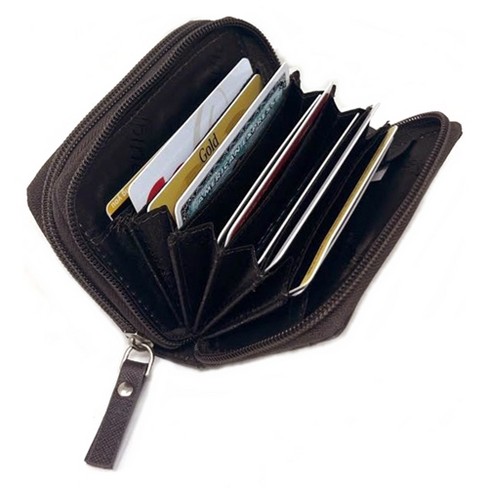 Alpine Swiss Womens Accordion Organizer Wallet Leather Credit Card Case ...