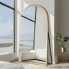 Wooakway Modern Arched Metal Full Length Mirror Bathroom Mirror Decorative Wall Mirror Floor Mirror for Bedroom Living Room - 2 of 4