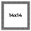 PosterPalooza | Square Distressed Black Picture Frame - UV Acrylic, Foam Board Backing, Hanging Hardware - 2 of 4