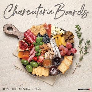 Willow Creek Press Charcuterie Boards 2025 Wall Calendar: Monthly Planner, 12x12 Inches, All Ages, Blue, Paper - 1 of 4
