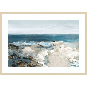 Amanti Art The Shore I  by Luna Mavis Wood Framed Wall Art Print - 1 of 4