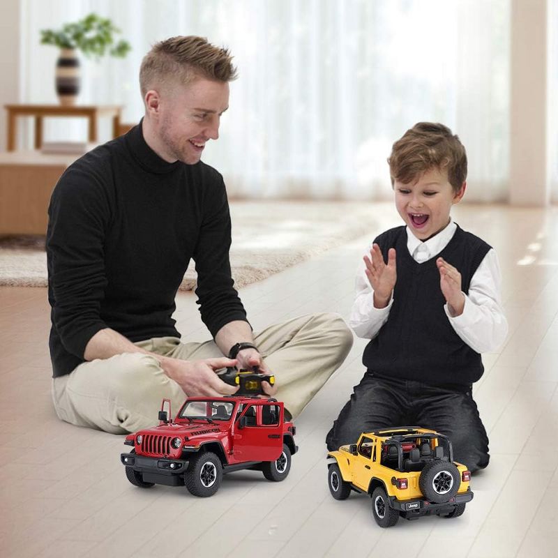 Link Ready! Set! Go! 1:14 Scale Remote Control Jeep Wrangler Toy Vehicle For Kids And Adults - Red, 3 of 4