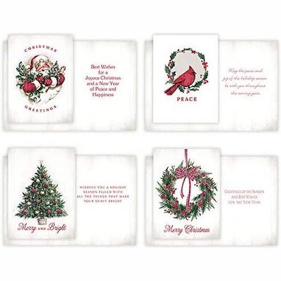 Masterpiece Studios Weihnachtskarten-Set | 16 Karten In 4 Designs | Welpen-Motiv | Größe 20x14,3 Cm