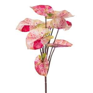 Vickerman 12.5" Artificial Variegated Leaves Spray, 3 per bag - 1 of 1