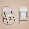 SKONYON Portable Folding Chair Set with Durable Steel Frame 4 Pack and 6 Pack - 3 of 4