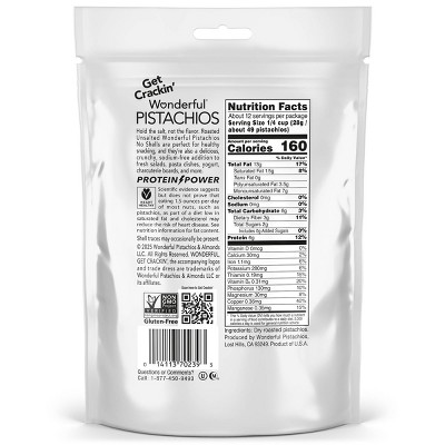 Wonderful No Shell Pistachios Unsalted - 12oz
