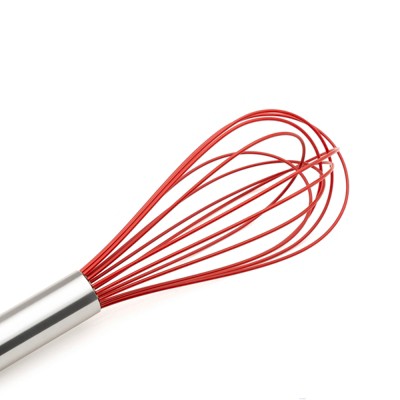 Cuisipro 10 Inch Silicone Balloon Whisk, Red