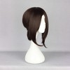 Unique Bargains Women's Halloween Wigs 15" with Wig Cap Deep Brown - 4 of 4