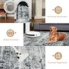 Area Rug, Washable Area Rug ¨C Non Slip Abstract Soft Faux Wool Low Pile Rug for Living Room/Bedroom/Dining Room - 3 of 4