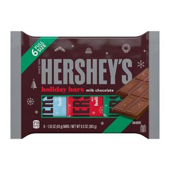 Hershey's Milk Chocolate Holiday Candy Bars - 6ct/1.55oz