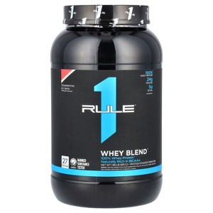 Rule One Proteins Whey Blend, Protein Powder Drink Mix, Strawberries & Creme, 1.96 lb (891 g) - 1 of 2