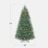 Best Choice Products Pre-Lit Premium Nordic Fir Artificial Full Christmas Tree w/2-in-1 Twinkle LEDs – Blue Spruce - 2 of 4