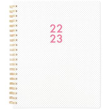 2022-23 Academic Planner Weekly/Monthly Frosted 11"x8.5" Black Pindot - Sugar Paper Essentials