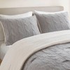 Okak All Size 3-Piece Thickened Knit Chenille Bed Comforter Set with Pillow Shams,Comfortable Lambswool Quilt Bedding Sets,Machine Washable - 3 of 4