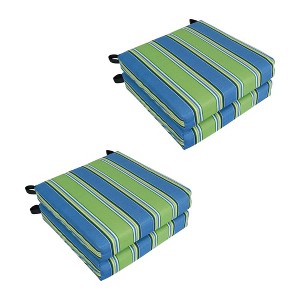 Blazing Needles, Set of 4 Outdoor Chair Cushions - 1 of 2