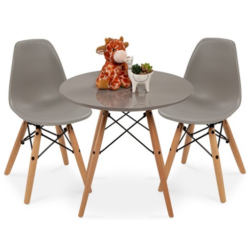 Round Table Set W 2 Armless Chairs, Best Toddler Round Table And Chairs