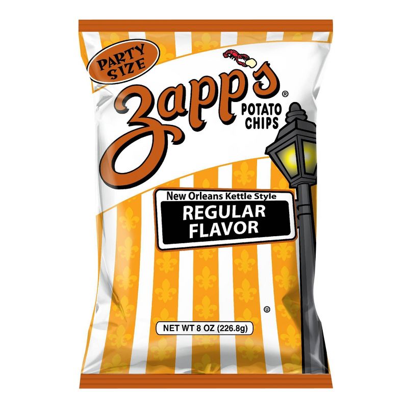 Zapp&#39;s New Orleans Kettle Style Regular Flavor Potato Chips - 8oz, 1 of 11