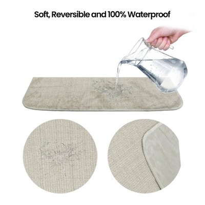 Taupe Waterproof Reversible Plush Pet Blanket 60" x 70"