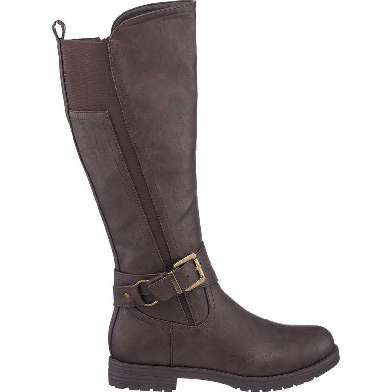 GC Shoes Aston Elastic Buckle Detail Riding Boots, 2 of 12