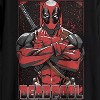 Seven Times Six Marvel Deadpool T-Shirt Men's Power Stance Splatter Design Graphic Tee - 2 of 4