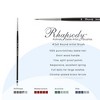 Creative Mark Rhapsody Kolinsky Sable Brushes for Professional Watercolorists - Round  Excellent Spring, Full Belly, Split-Proof Points, Chrome - 2 of 4