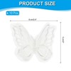 Unique Bargains Butterfly Sew Iron On Double Layer Organza Appliques 10 Pcs - 2 of 3
