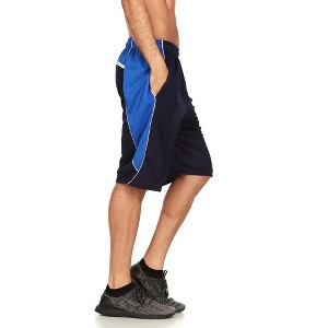 Mens Moisture Wicking Athletic Basketball & Gym Workout Shorts with Pockets - 1 of 2