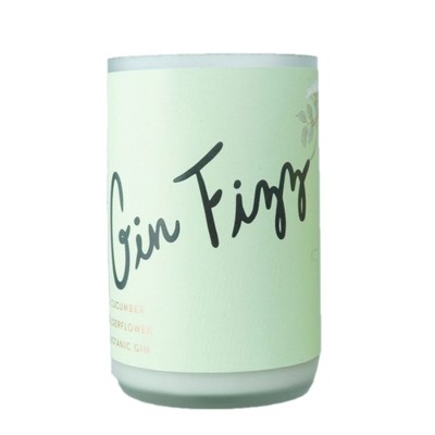 Rewined 'With a Twist' Gin Fizz Soy Candle in Repurposed Wine Bottle, 10oz