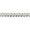 Black Bow Jewelry Men's 12.3mm Sterling Silver Solid Beveled Curb Chain Bracelet - 2 of 4