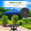 FDW Outdoor Table with Intricate Design Weather-Resistant Finish Patio Furniture - 3 of 4