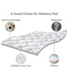 Aoibox Queen Mattress Pad Cotton Cooling Quilted Fitted Mattress Cover Soft Breathable Non Slip Deep Pocket White 60x80 - 3 of 4