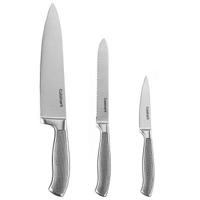Cuisinart Graphix 6pc Stainless Steel Knife Set with Blade Guards -C77SS-3P